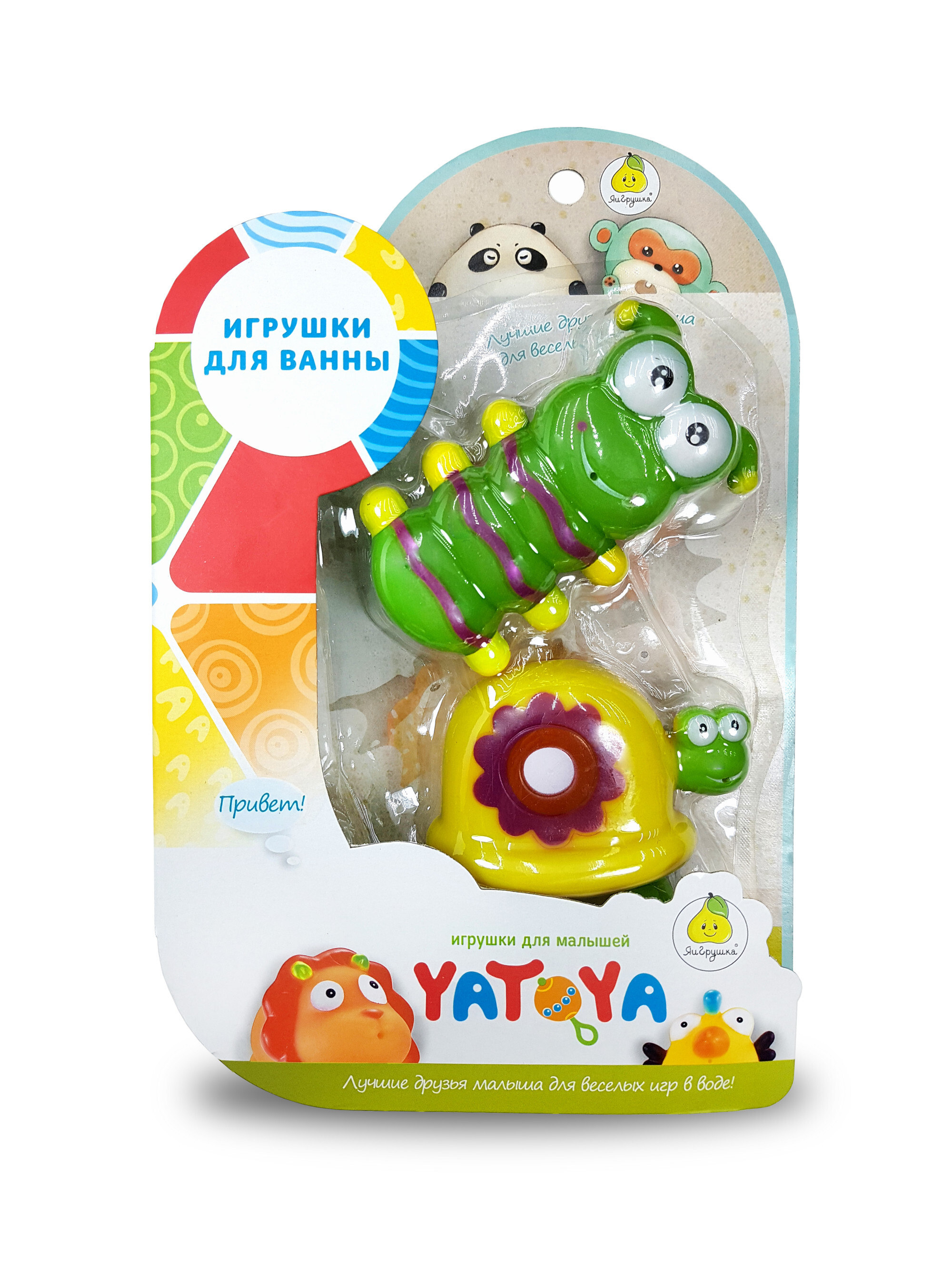 

Игрушка для ванной Летний сад , 2 штуки (гусеница, улитка)