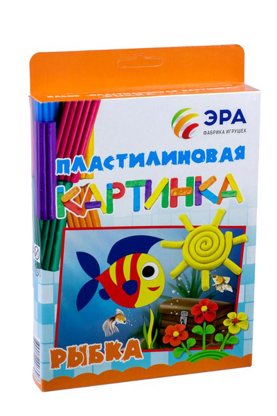

Картина из пластилина Рыбка, Белый;черный;синий;красный;желтый;зеленый