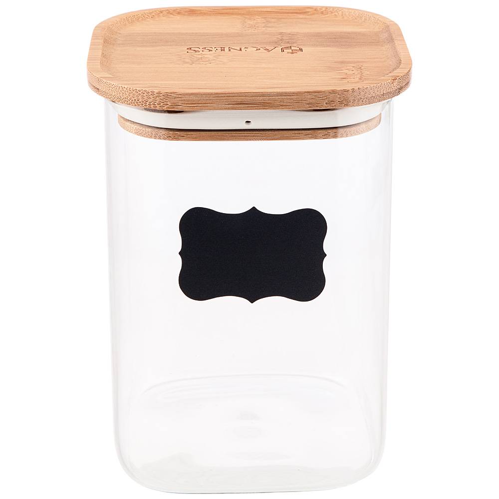 

Набор из 2 штук Банка для продуктов Agness Native 10.6х10.6х15.7см 1000мл 886-110_2, Прозрачный