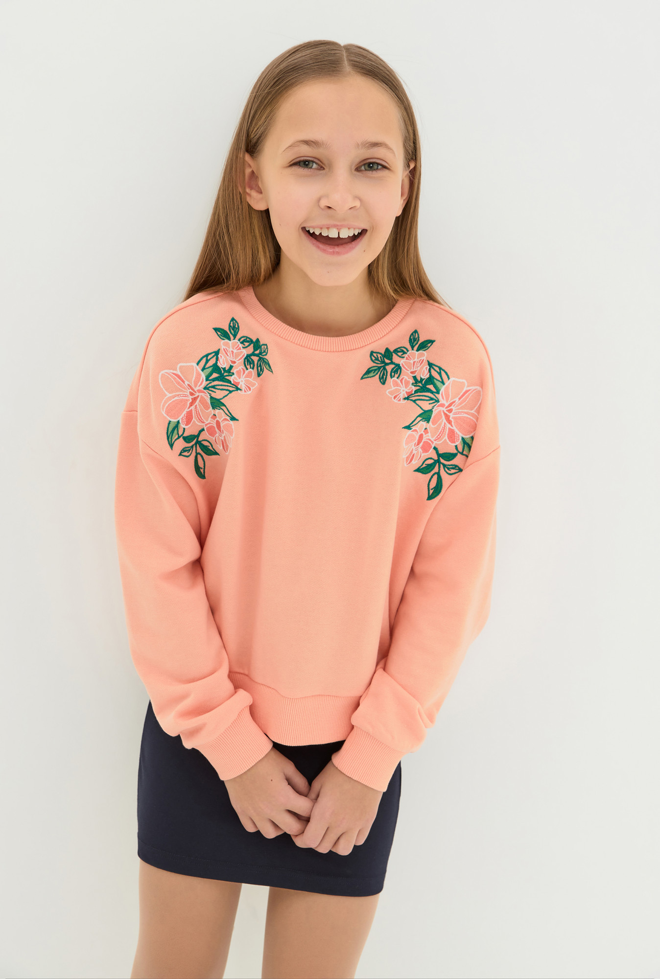 

Свитшот детский Acoola 20210170101 цв. персиковый р. 146, 20210170101