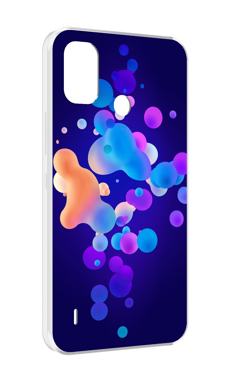 

Чехол MyPads абстрактные-пузырьки для Itel A48, Прозрачный, Tocco