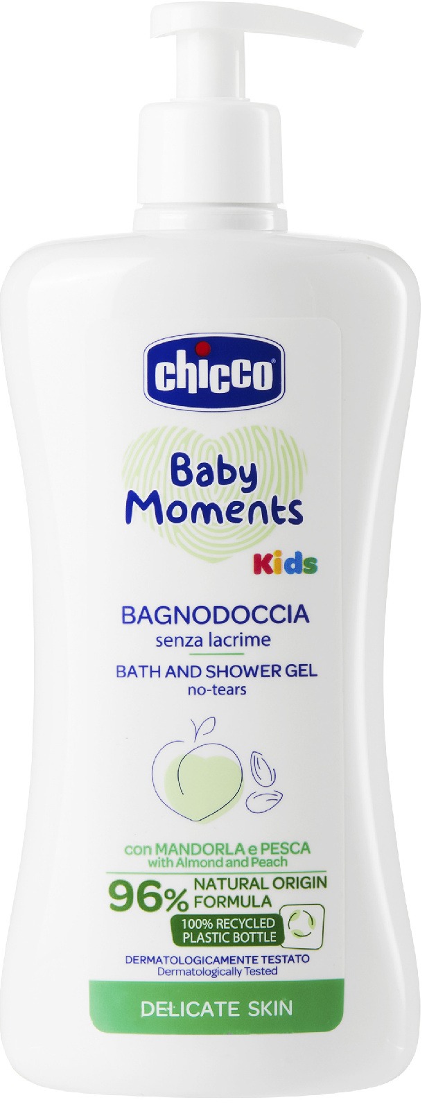Пена для ванны и гель для душа Chicco Baby Moments 0м+, 500 мл