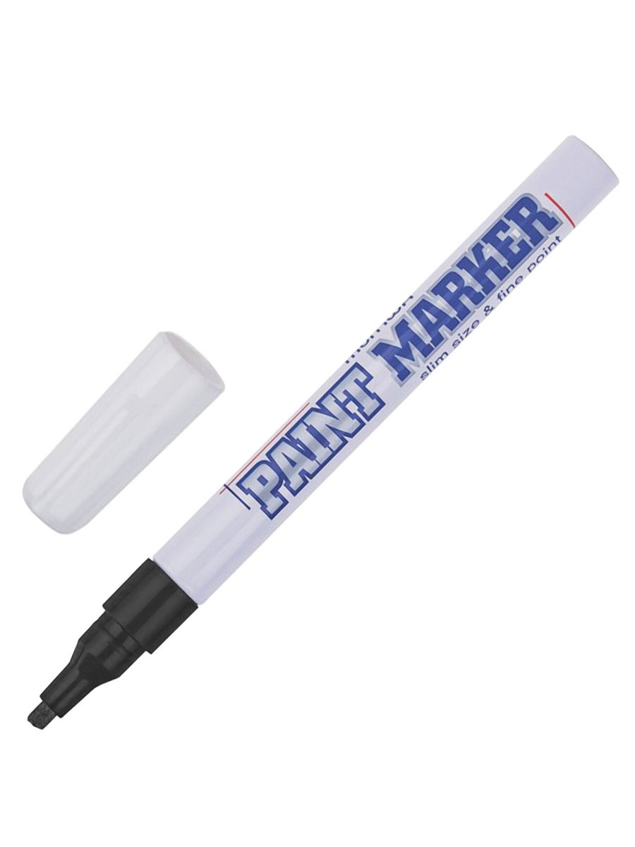 

Маркер-краска лаковый (paint marker) Slim, 2 мм 12 шт, Черный