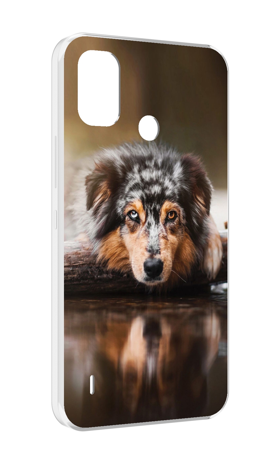 

Чехол MyPads австралииская овчарка для Itel A48, Прозрачный, Tocco