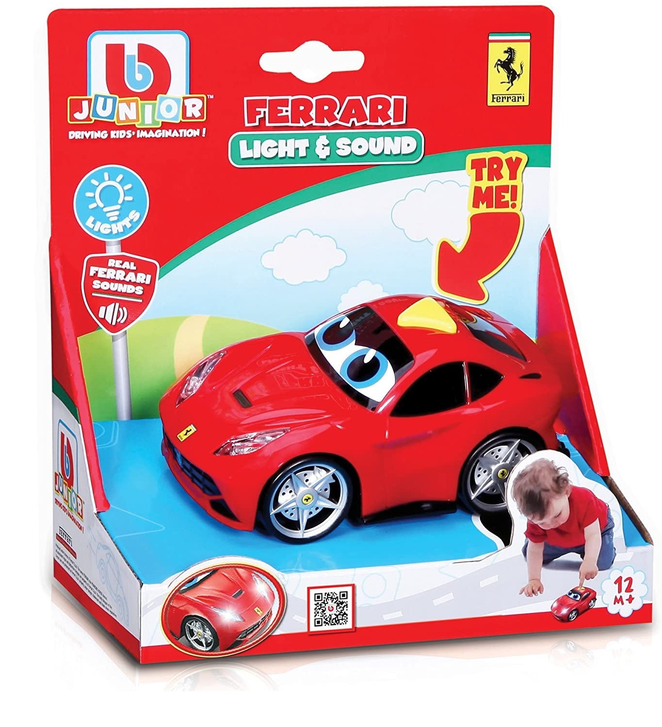 

Машинка игровая со светом и звуком Феррари 488 GTB, Bburago 16-81002, Красный