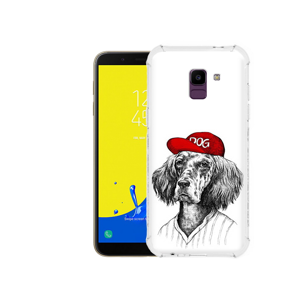 

Чехол MyPads Tocco для Samsung Galaxy J6 (2018) дог, Прозрачный, Tocco