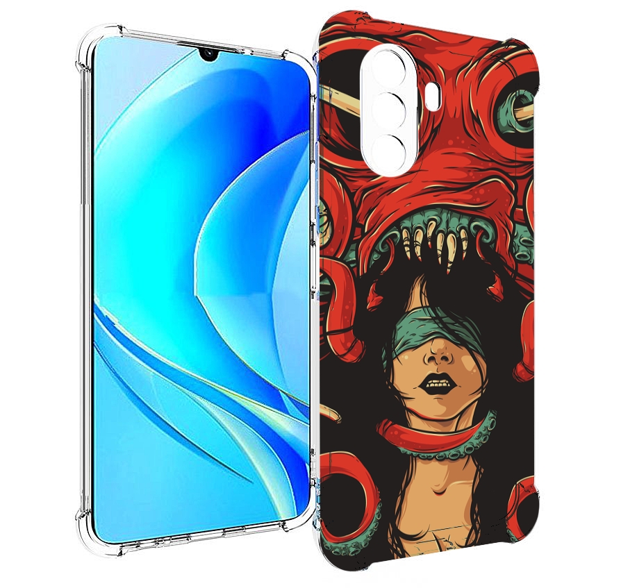 

Чехол MyPads девушку-съедает-осьминог для Huawei Nova Y70 / Nova Y70 Plus (MGA-LX9N), Прозрачный, Tocco