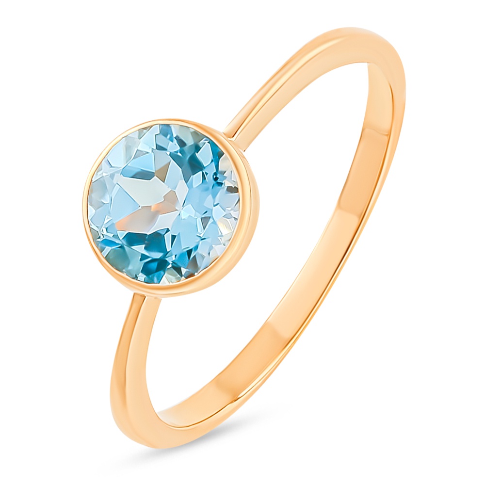 

Кольцо из золота р.  585Gold 201013363, топаз, 201013363