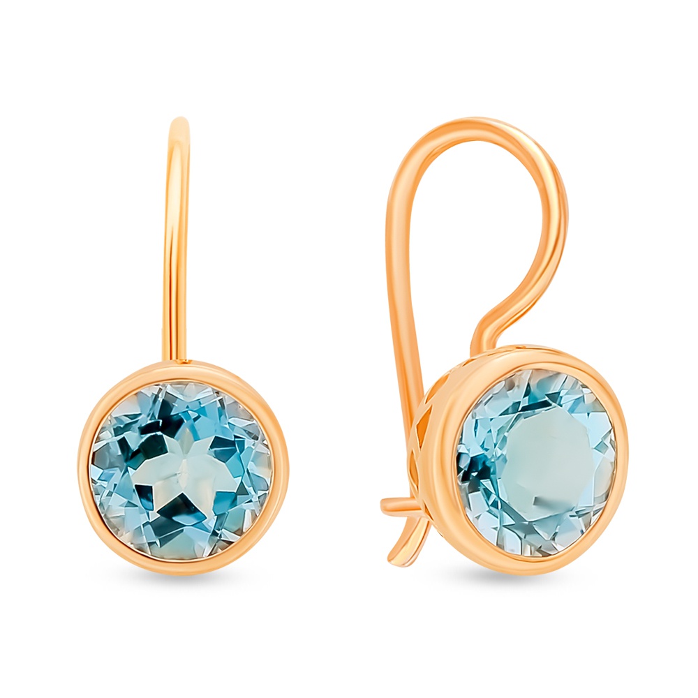 

Серьги из красного золота с топазом 585Gold 202008152, 202008152