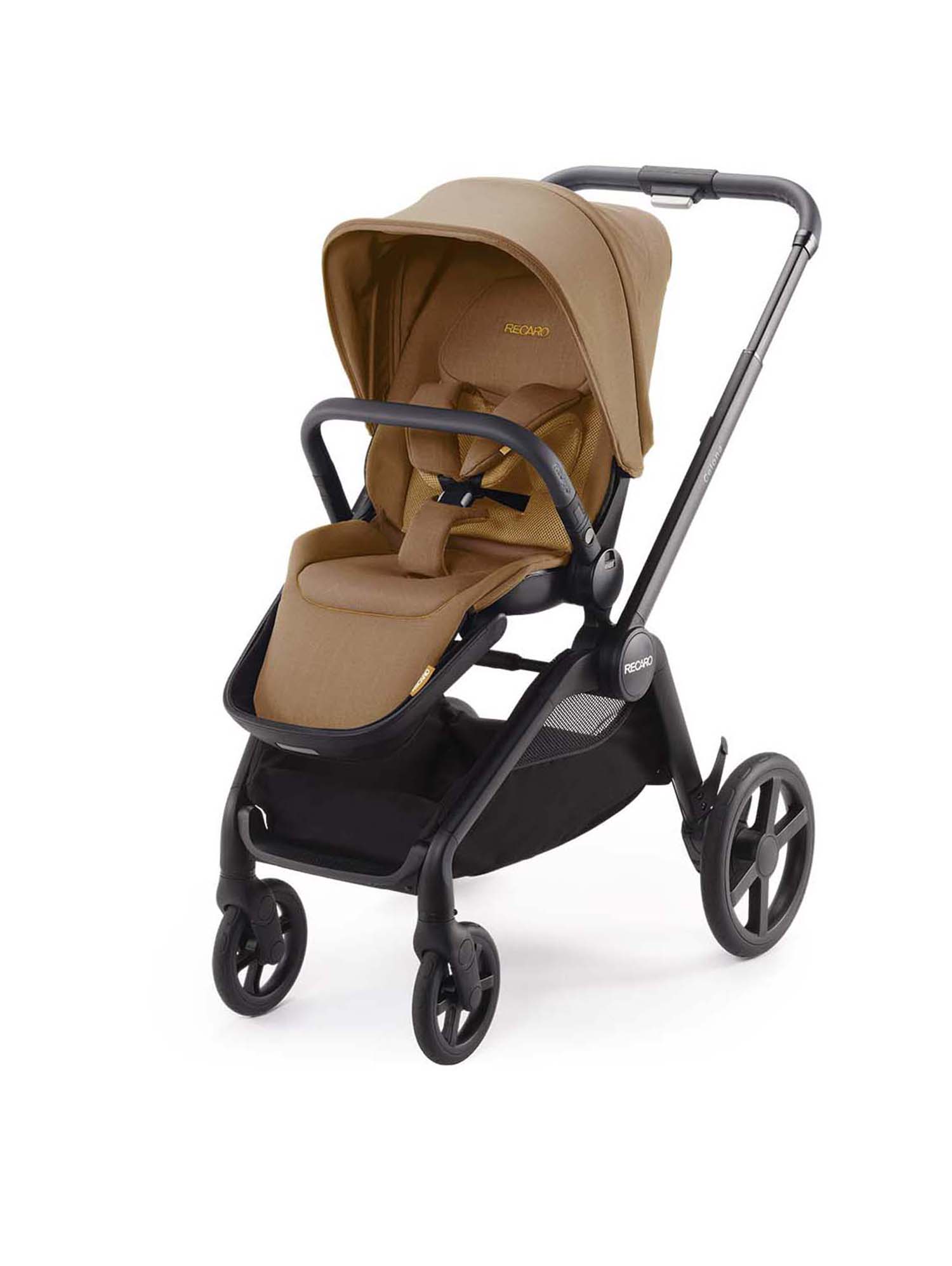 фото Прогулочная коляска recaro celona, шасси black, расцветка select sweet curry