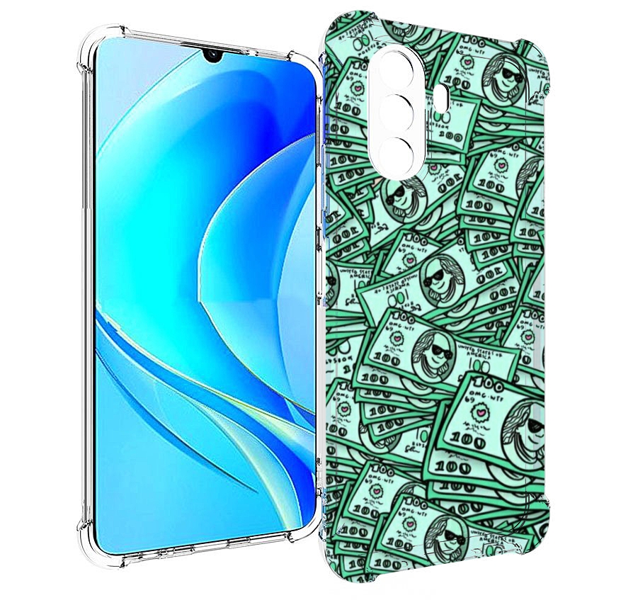 

Чехол MyPads доллары картинка для Huawei Nova Y70 / Nova Y70 Plus (MGA-LX9N), Прозрачный, Tocco
