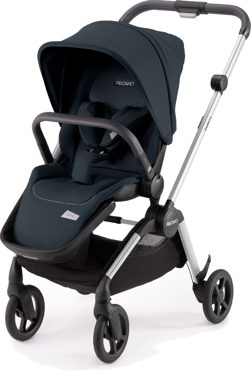 Прогулочная коляска Recaro Sadena, шасси Silver, расцветка Prime Mat Black ботинки горнолыжные atomic 20 21 hawx prime r110 black red