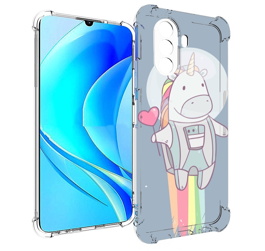 

Чехол MyPads единорог летит за орбиту для Huawei Nova Y70 / Nova Y70 Plus (MGA-LX9N), Прозрачный, Tocco