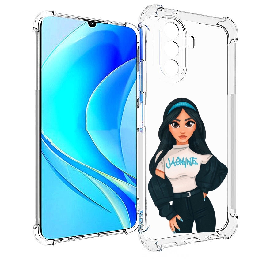 Чехол MyPads жасмин-в-джинсах женский для Huawei Nova Y70 / Nova Y70 Plus (MGA-LX9N)