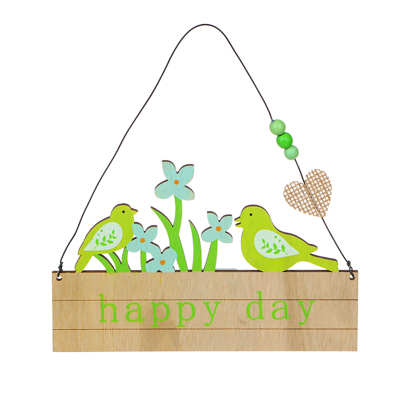 

INBLOOM Декор садовый HAPPY DAY 18,5 см, МДФ, Разноцветный