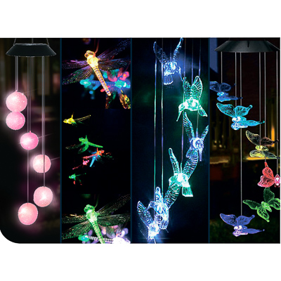 

INBLOOM Фонарь Солнечный ветер 80см, IP65, мощность 2Вт, 4 вида, в ассортименте