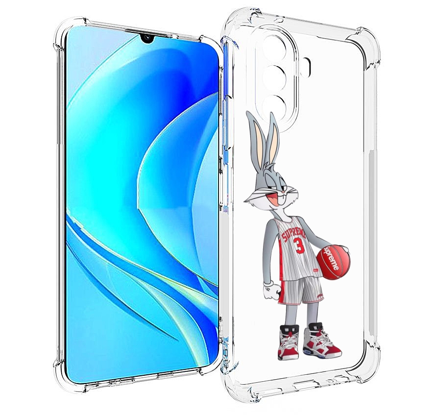 

Чехол MyPads заяц-баскетболист женский для Huawei Nova Y70 / Nova Y70 Plus (MGA-LX9N), Прозрачный, Tocco