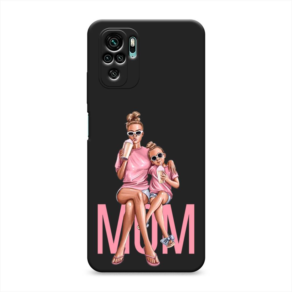 фото Матовый силиконовый чехол "lovely mom" на xiaomi redmi note 10s awog