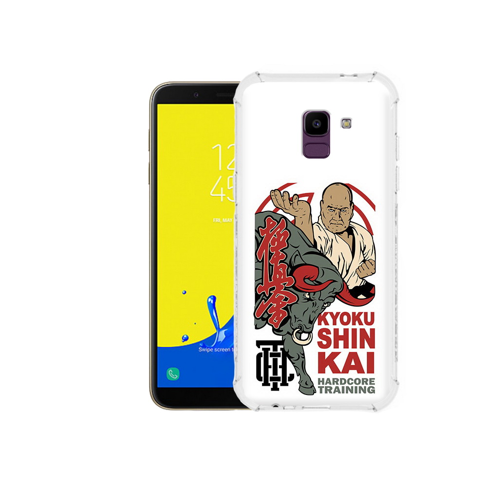 

Чехол MyPads Tocco для Samsung Galaxy J6 (2018) единоборства рисунок, Прозрачный, Tocco
