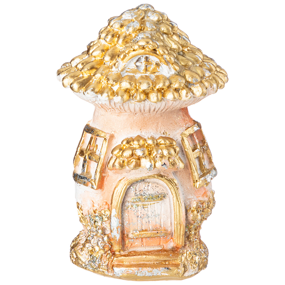 

Набор из 6 штук Фигурка декоративная Lefard Гриб-теремок высота 11см полистоун 169-685_, Золотистый