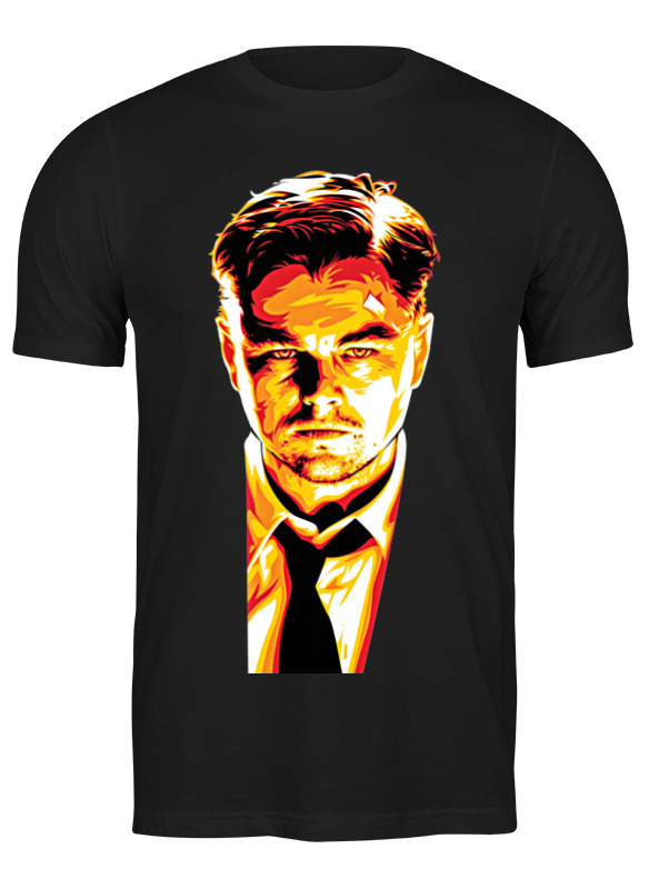 

Футболка мужская Printio Leonardo dicaprio черная S, Черный, Leonardo dicaprio