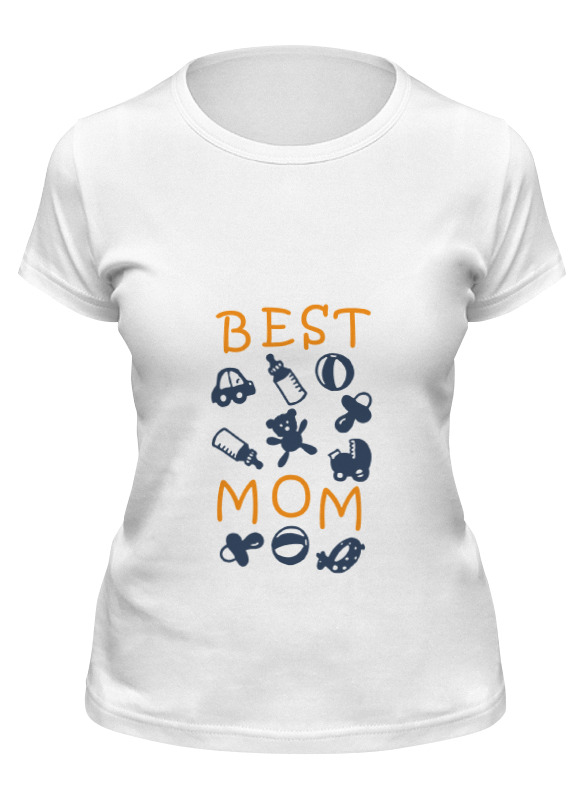 

Футболка женская Printio Best mom белая XL, Белый, Best mom