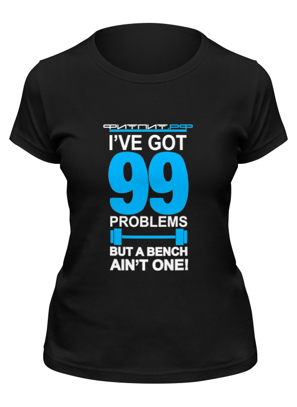 фото Футболка женская printio фитпит.рф - спортивное питание черная xl