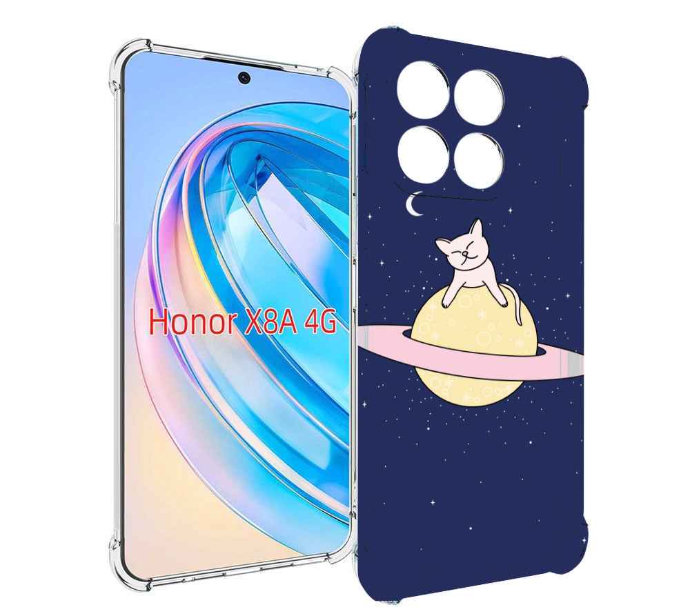

Чехол MyPads котик на планете для Honor X8a, Tocco