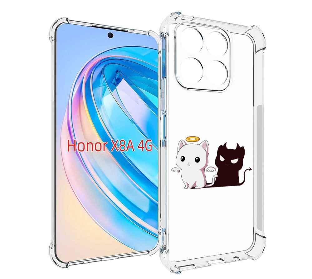 

Чехол MyPads котик-с-злой-тенью для Honor X8a, Tocco