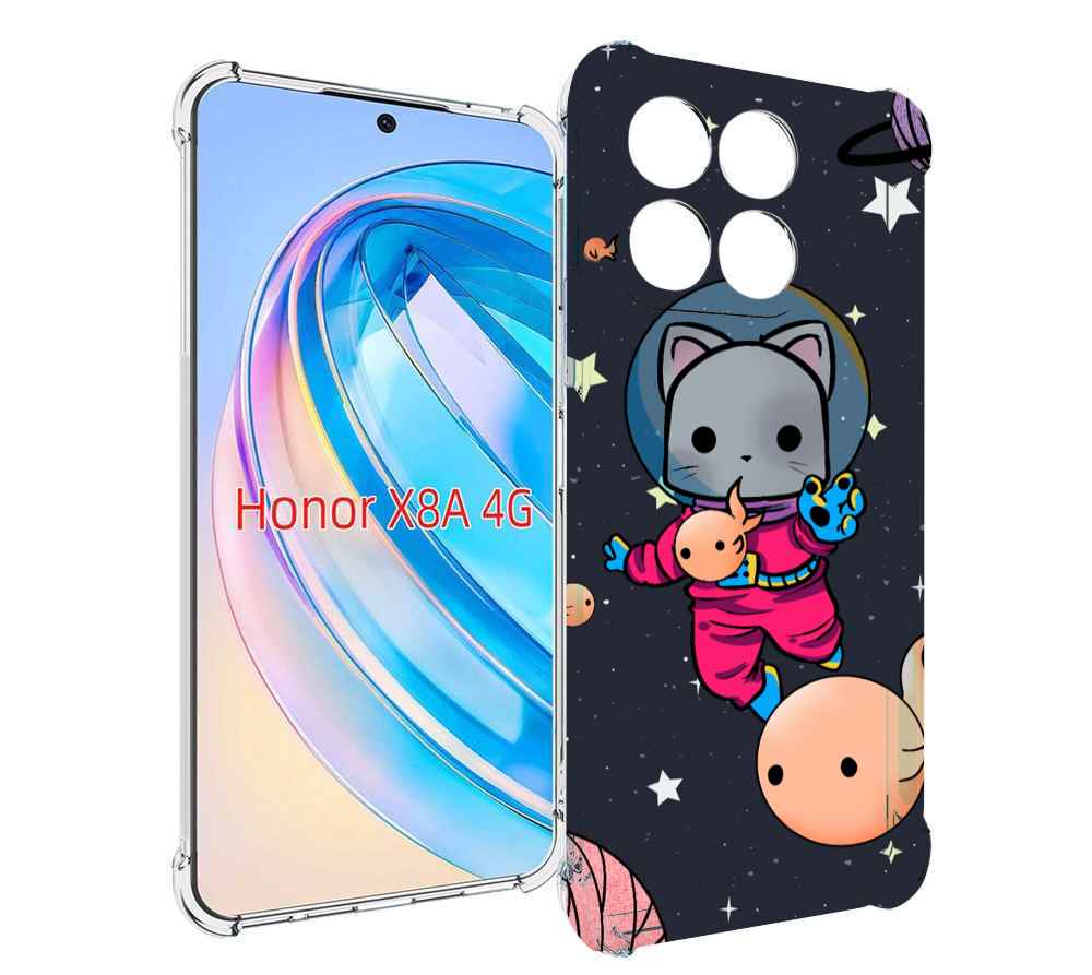 

Чехол MyPads котик-с-рыбкой-в-космосе для Honor X8a, Tocco