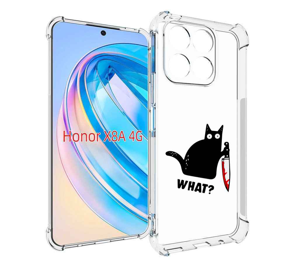 

Чехол MyPads котик-убийца для Honor X8a, Tocco