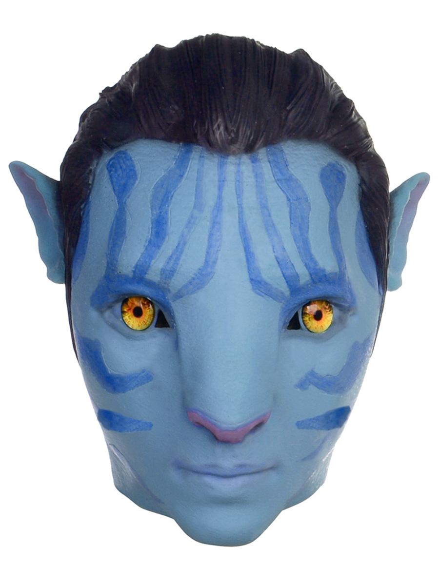 Карнавальная маска StarFriend Джейк Салли Аватар Jake Sully Avatar резина 26 см