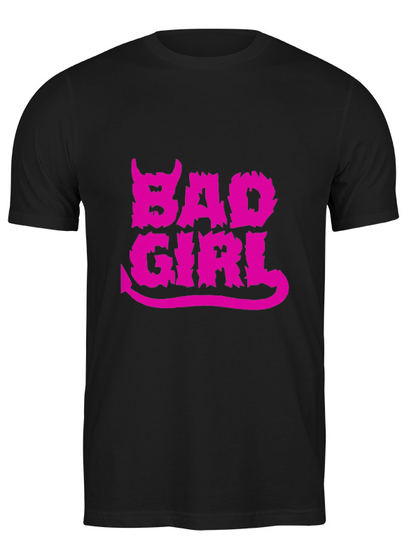 

Футболка мужская Printio Bad girl (плохая девченка) черная XL, Черный, Bad girl (плохая девченка)