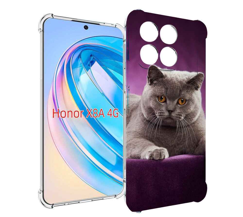 

Чехол MyPads кошка британская короткая для Honor X8a, Tocco