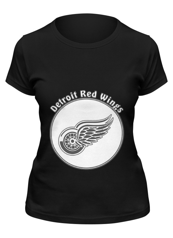 

Футболка женская Printio Detroit red wings черная XL, Черный, Detroit red wings