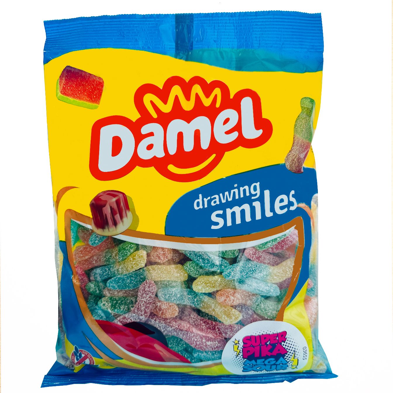 

Мармелад жевательный DAMEL Черви ЭКСТРА кислые, 1 кг