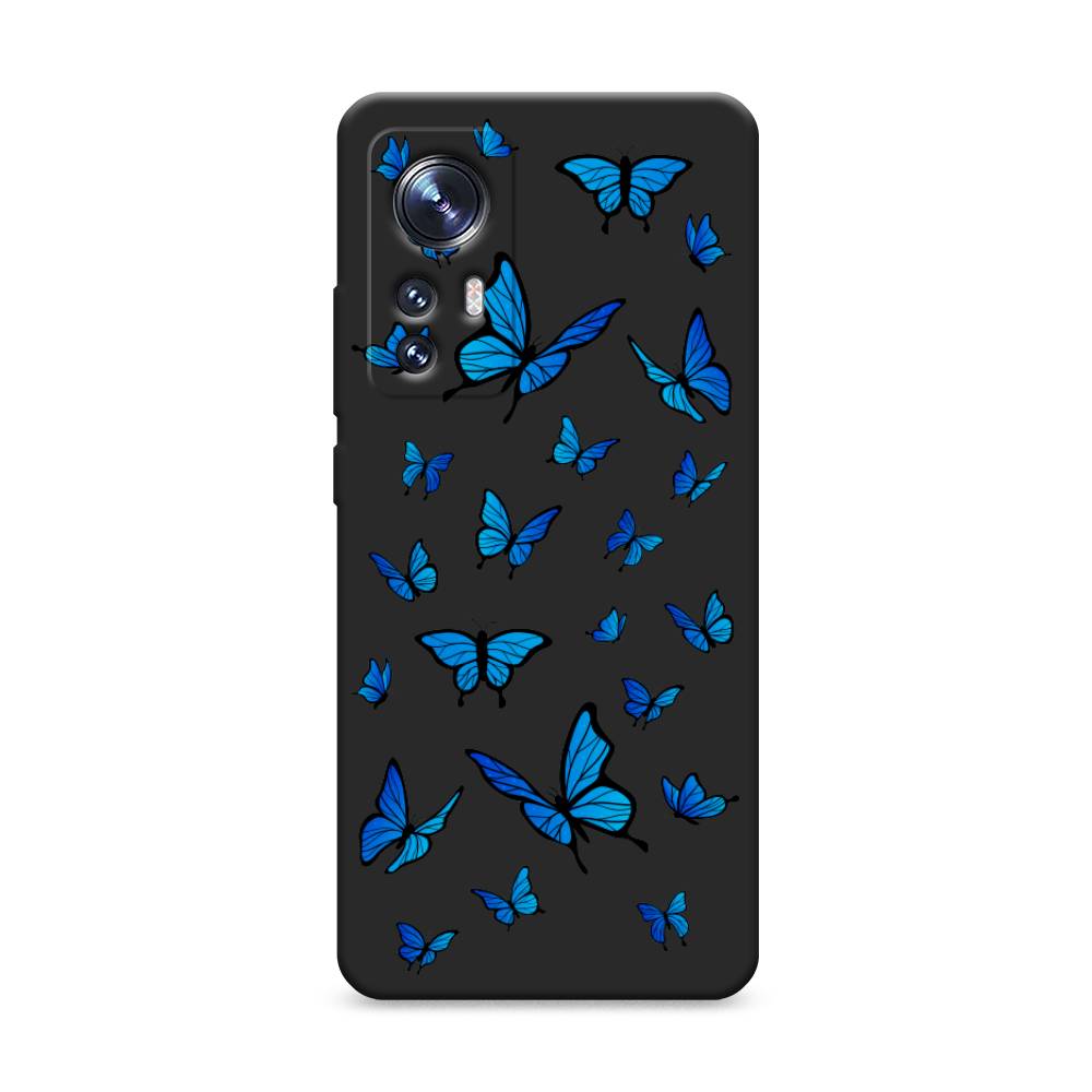 

Чехол Awog на Xiaomi 12/12X/12S "Синие бабочки", Разноцветный, 312952-1