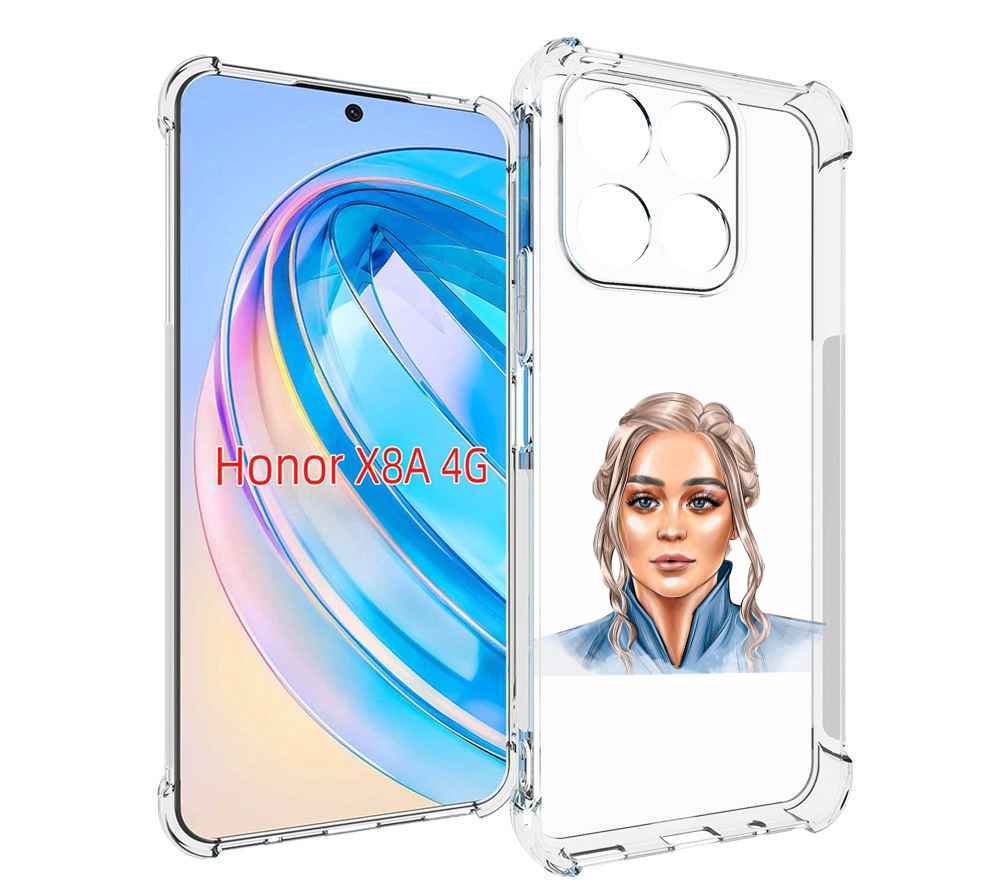 

Чехол MyPads красивая-нарисованная-девушка-блондинка женский для Honor X8a, Tocco