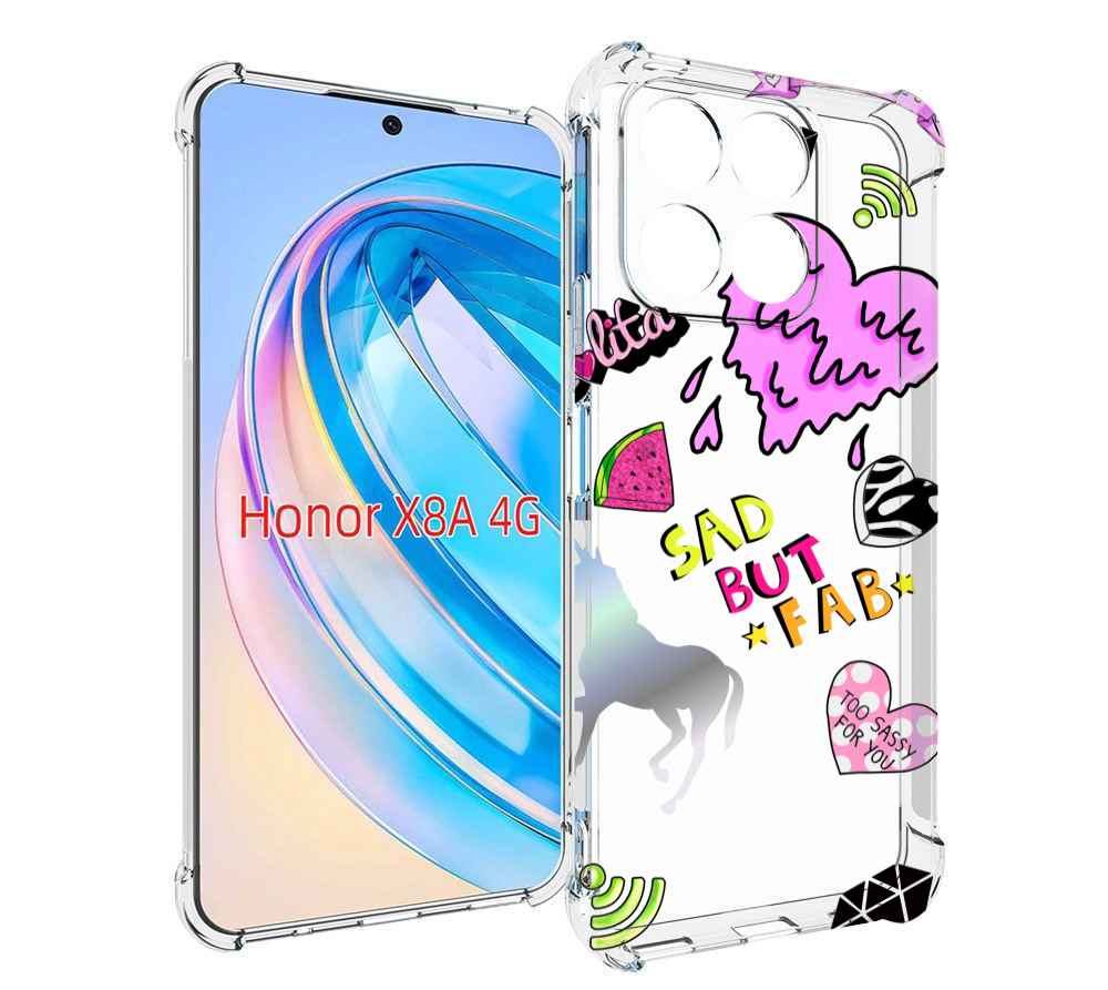 

Чехол MyPads красивые-смайлики для Honor X8a, Tocco