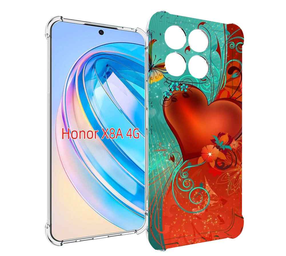 

Чехол MyPads красивые-яркие-сердечки для Honor X8a, Tocco