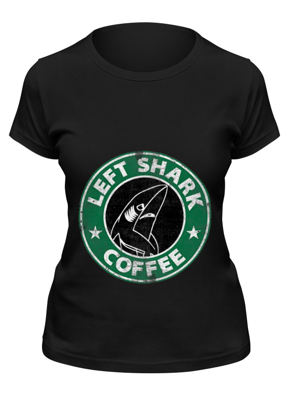 

Футболка женская Printio Левая акула черная XL, Черный, Левая акула