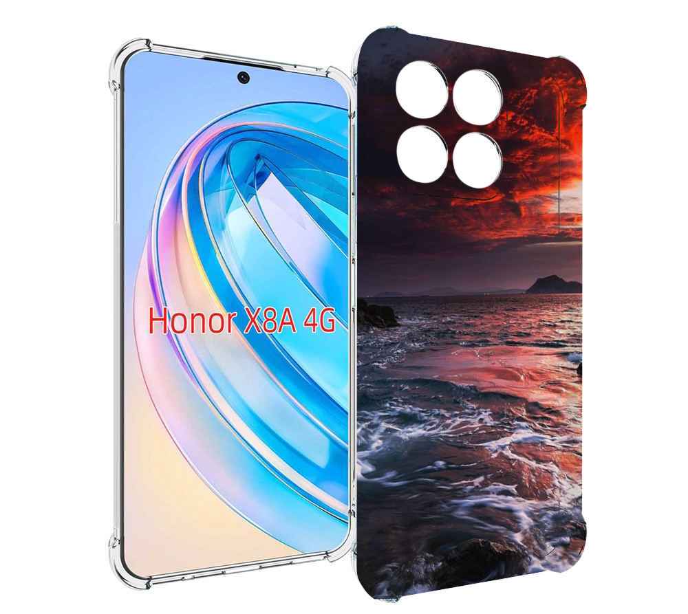 

Чехол MyPads красивый залив для Honor X8a, Tocco