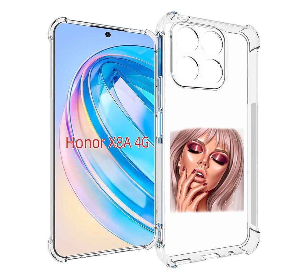 

Чехол MyPads красивый-портрет-девушки женский для Honor X8a, Tocco