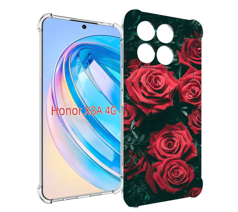 

Чехол MyPads красные-бархатные-розы для Honor X8a, Tocco