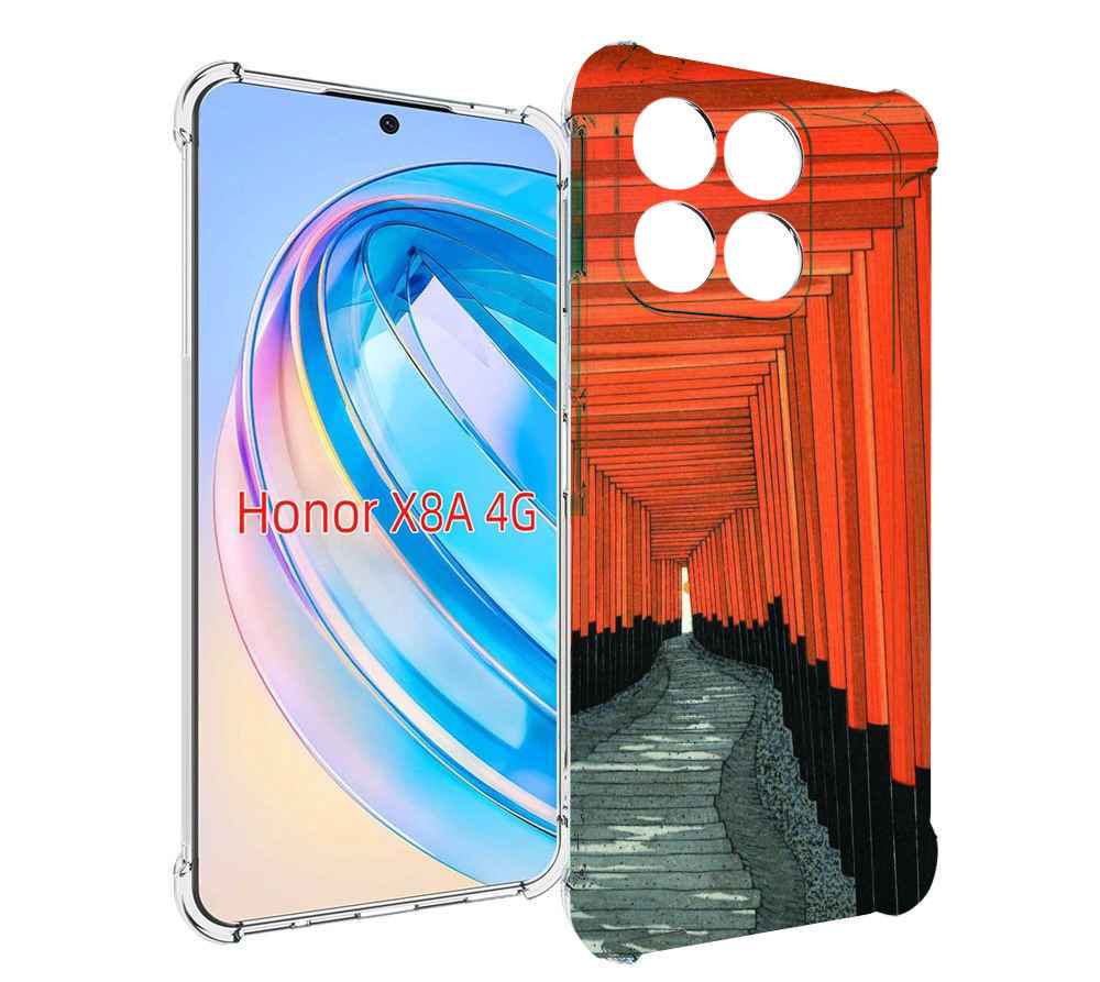

Чехол MyPads красный коридор для Honor X8a, Tocco
