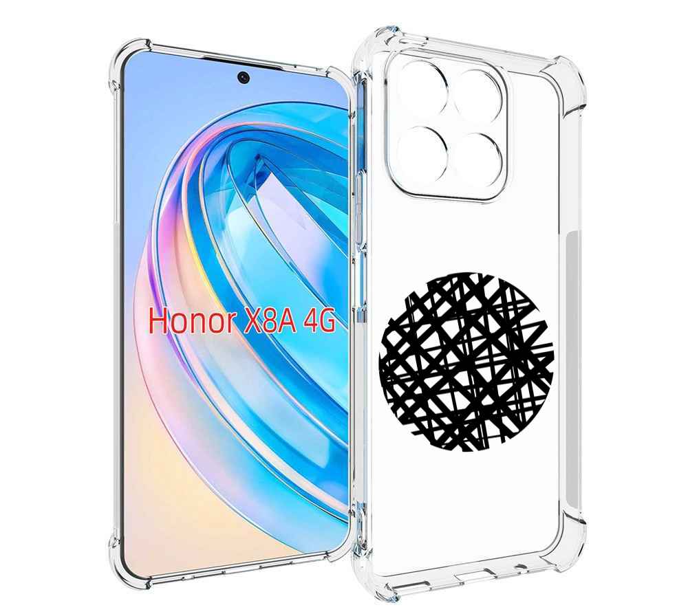 

Чехол MyPads круглая-абстракция для Honor X8a, Tocco