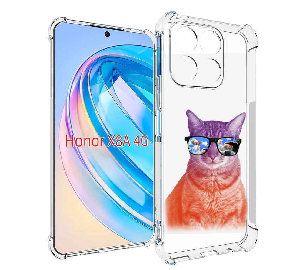 

Чехол MyPads крутой кот-2 для Honor X8a, Tocco