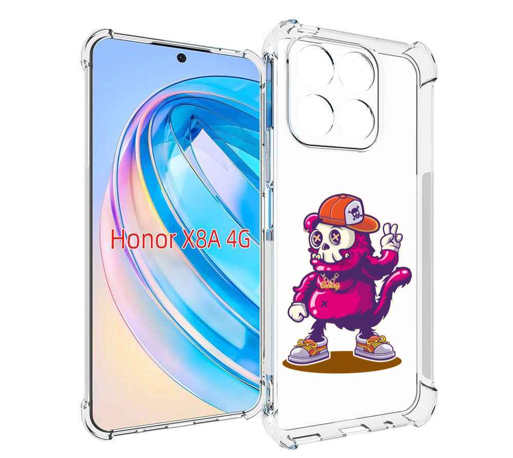 

Чехол MyPads крутой-обезьян-в-кепке для Honor X8a, Tocco