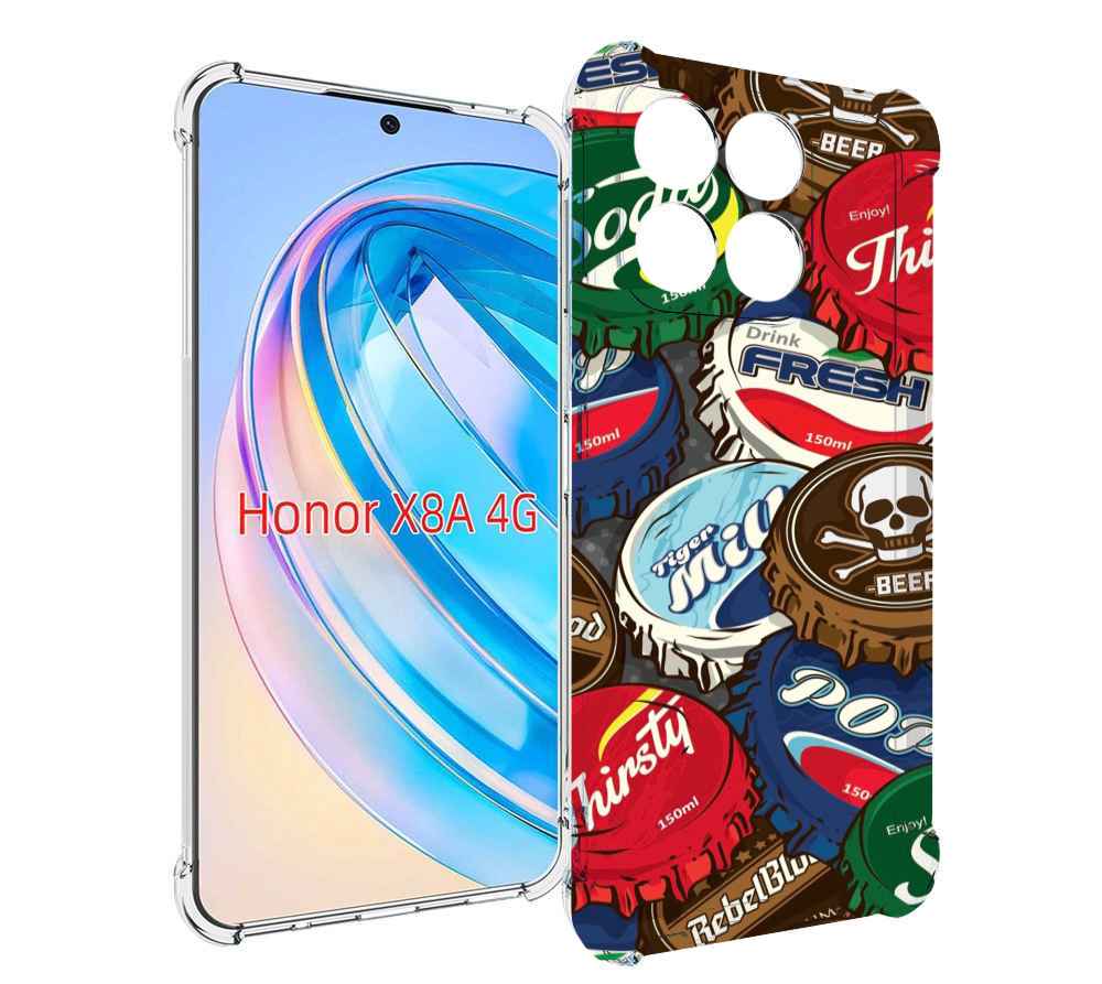 

Чехол MyPads крышки от баночек для Honor X8a, Tocco