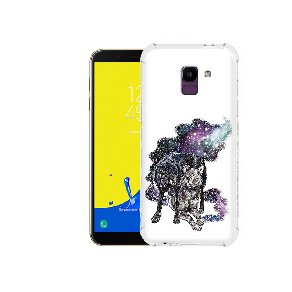 

Чехол MyPads Tocco для Samsung Galaxy J6 (2018) звездные волки, Прозрачный, Tocco